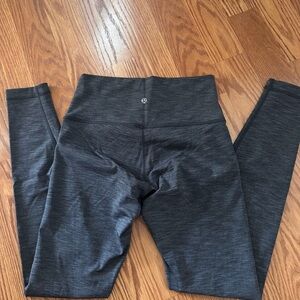 EUC, Lululemon Athletica Charcoal Leggings, Size 6